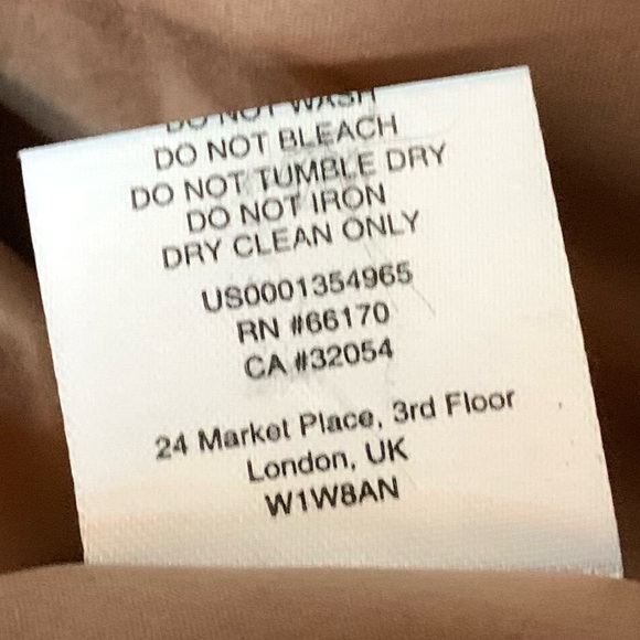 seen worn kept x anthro • geometric faux fur coat uk 16/us 12 - Picture 9 of 9